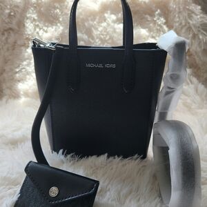 MK Michael Kors NWT Black Mini Tote Crossbody